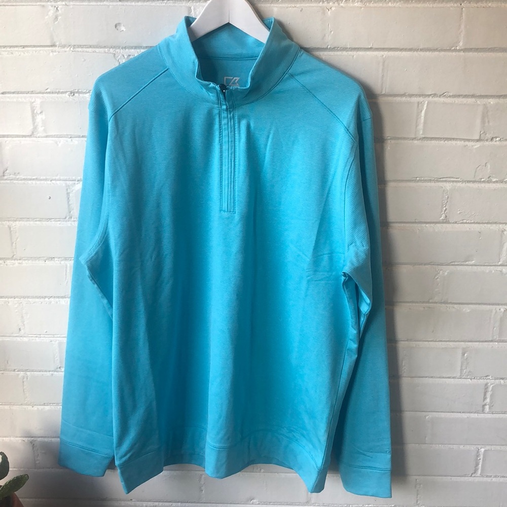 SPF Cutter and Buck Drytec Pullover with half zipper